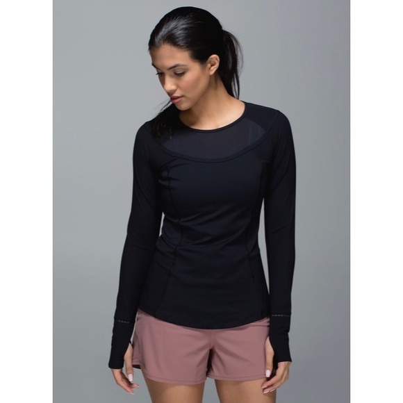 Lululemon Trail Bound Long Sleeve Black